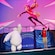 The Baymax Super Exercise Expo, with Baymax and a Cast Member standing together on stage